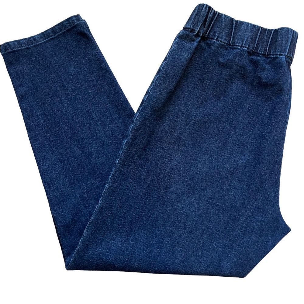 SOFT SURROUNDINGS ELASTIC WAIST BLUE JEANS SIZE XLPETITE